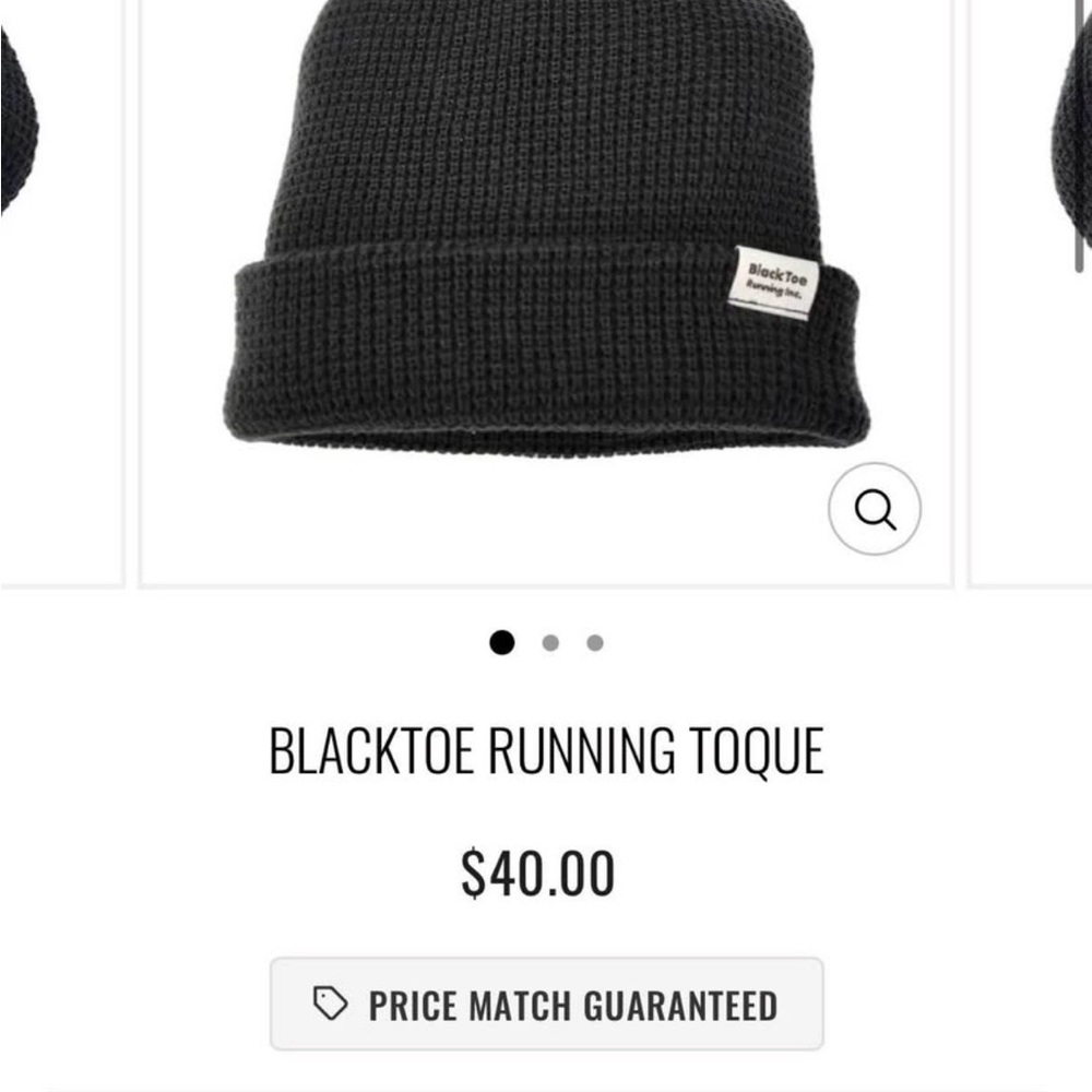 Black Toe Light Toque - Picture 2 of 2